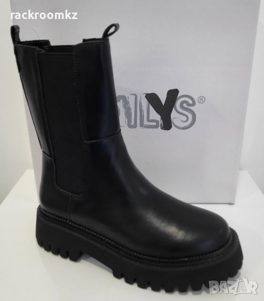 ЧЕРЕН ПЕТЪК ЦЕНА до 30.11.24г.! ! ! Дамски модни боти с ластик Hailys в черен цвят, снимка 1