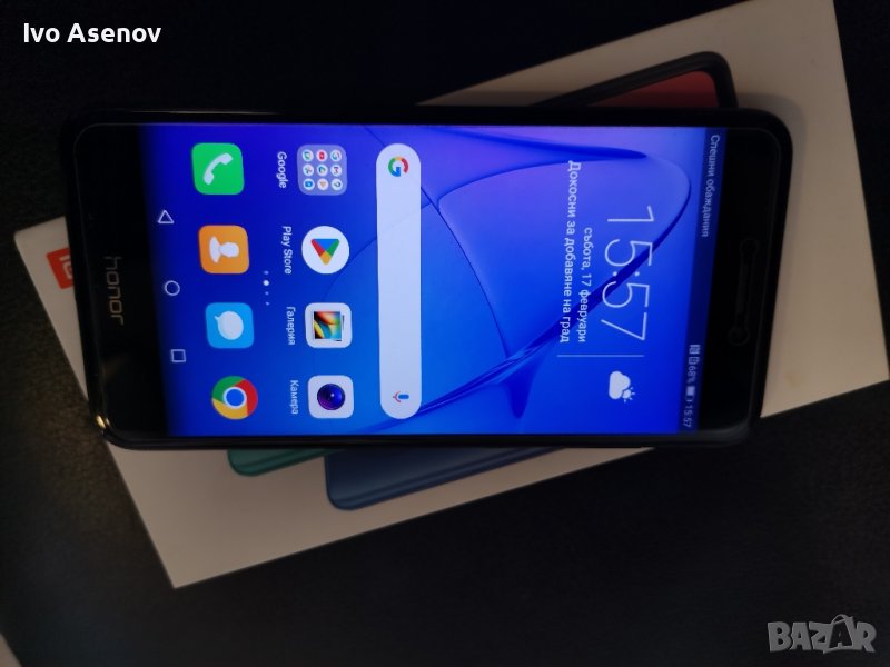 Huawei Honor 8 black 2 сим, снимка 1
