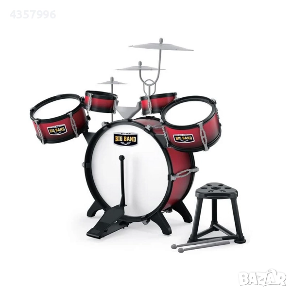 Комплект с барабани с чинели и аксесоари , снимка 1