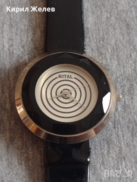 Модерен дамски часовник RITAL QUARTZ с кожена каишка много красив - 21785, снимка 1