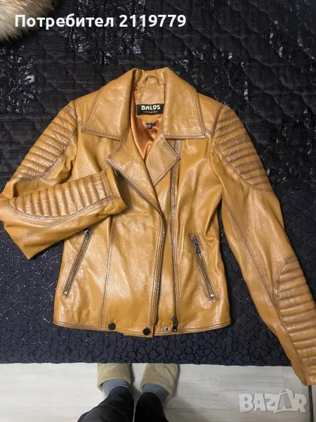 Дамско яке от естествена кожа BALOS, снимка 1