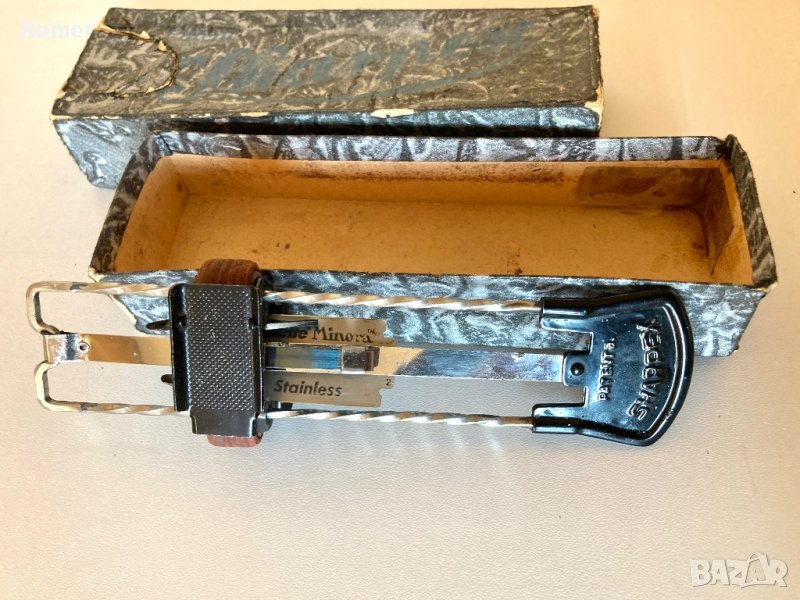  Sharpex стар уред за заточване на бръснарски ножчета, снимка 1