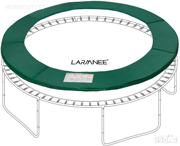 Защитно покривало / протектор за пружини на батут GN10TP02, снимка 1