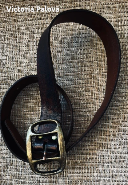 Дамски колан  vintage естествена кожа, снимка 1