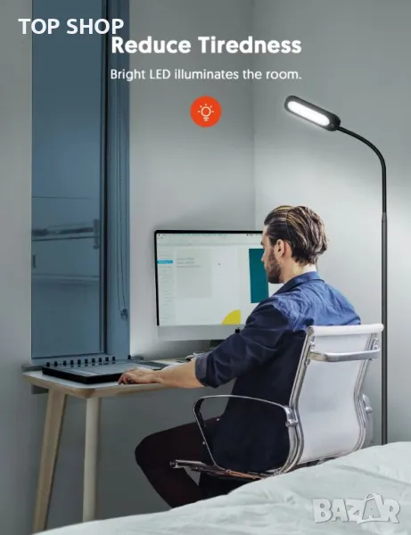 Подова лампа Teckin FL32- грижа за очите, снимка 1