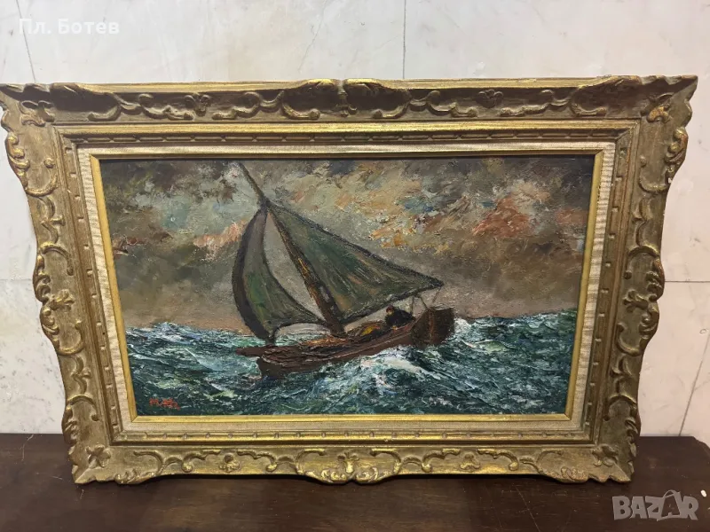 Стара маслена картина, снимка 1