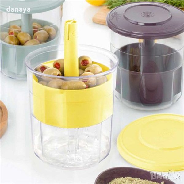 3854 Кутия за съхранение на маслини 1.5 литра, снимка 1