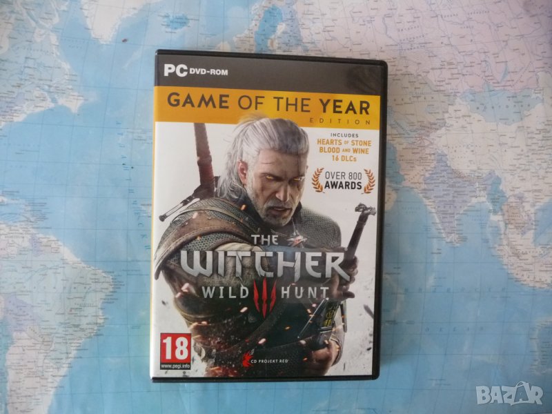PC DVD-ROM The Witcher 3 Wild Hunt компютърна игра, снимка 1
