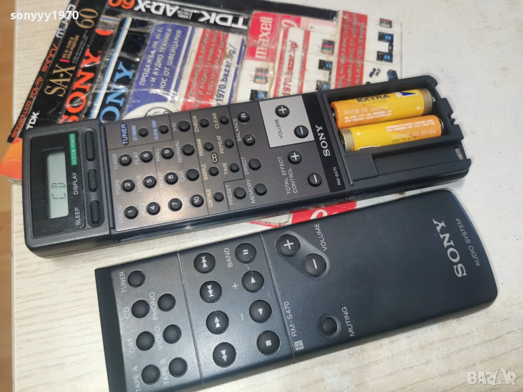 SONY RM-S470 AUDIO REMOTE-ВНОС SWISS 2612251735, снимка 1