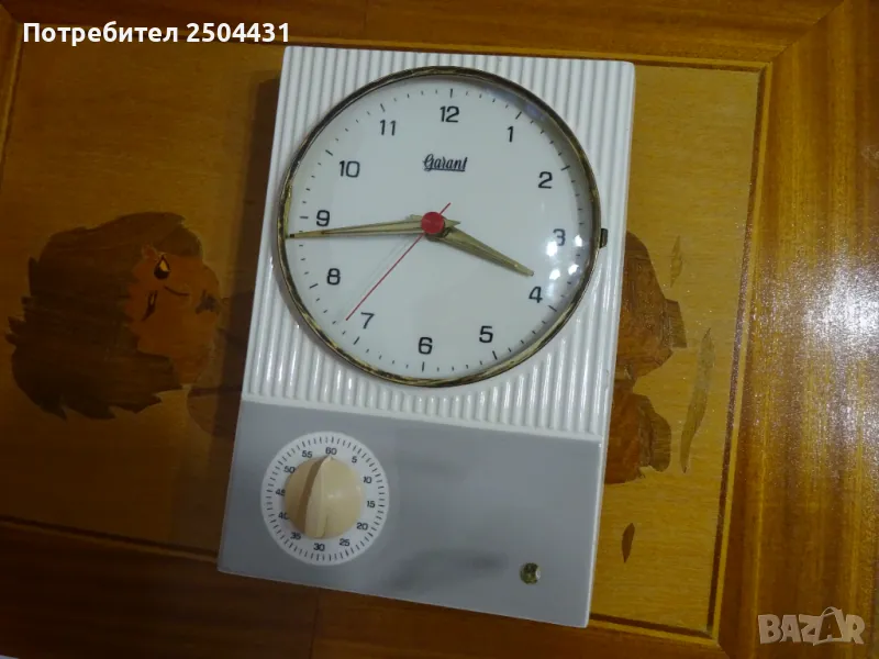 порцеланов кухненски часовник гарант с механичен таимер., снимка 1