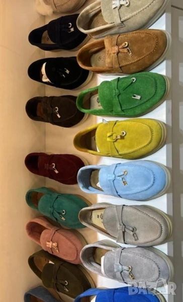 обувки от естествен велур loro piana , снимка 1