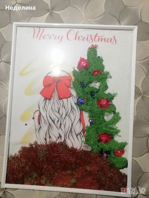 Картини с мъх и цветя , снимка 1