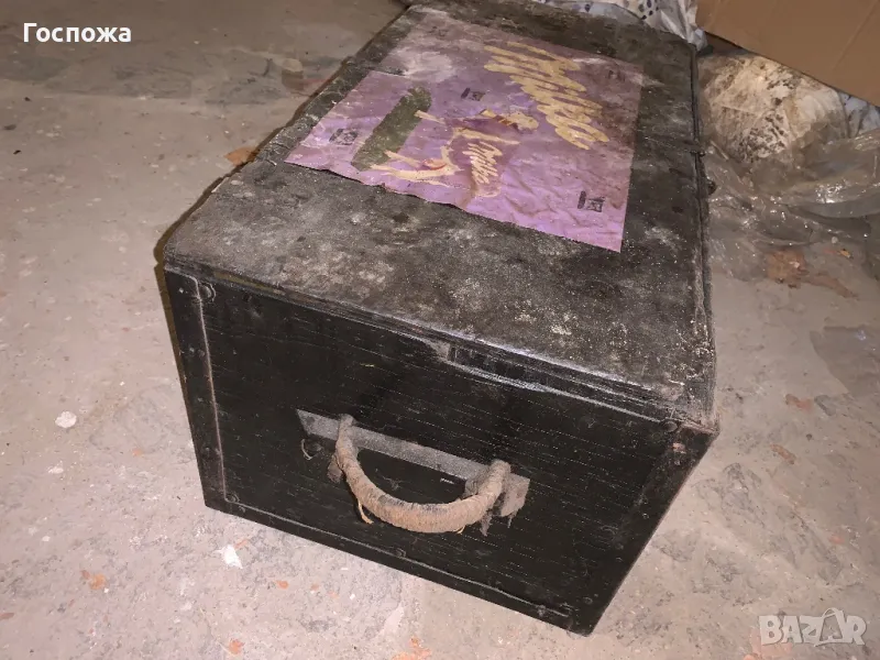 Черен сандък голям, снимка 1