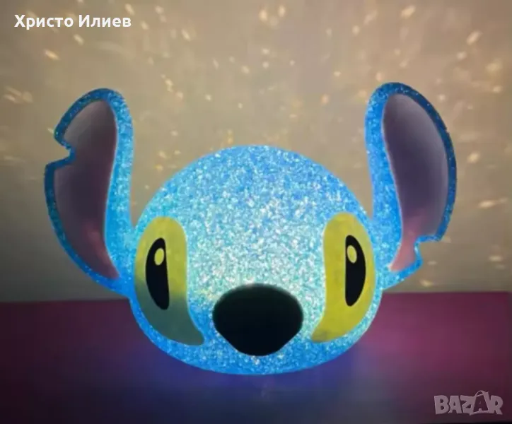 Стич синя настолна лампа Disney Stitch, снимка 1