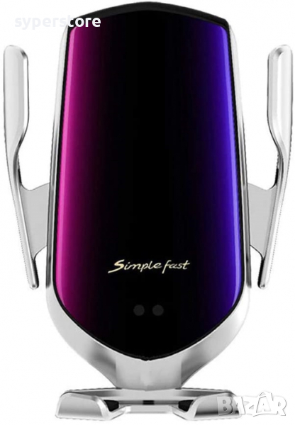 Стойка за телефон с безжично зареждане и сензор за отваряне Digital One SP00377 R1 за въздуховодите , снимка 1