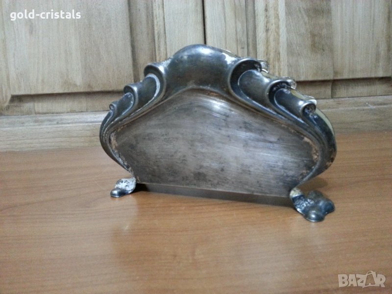 Посребрен  салфетник, снимка 1