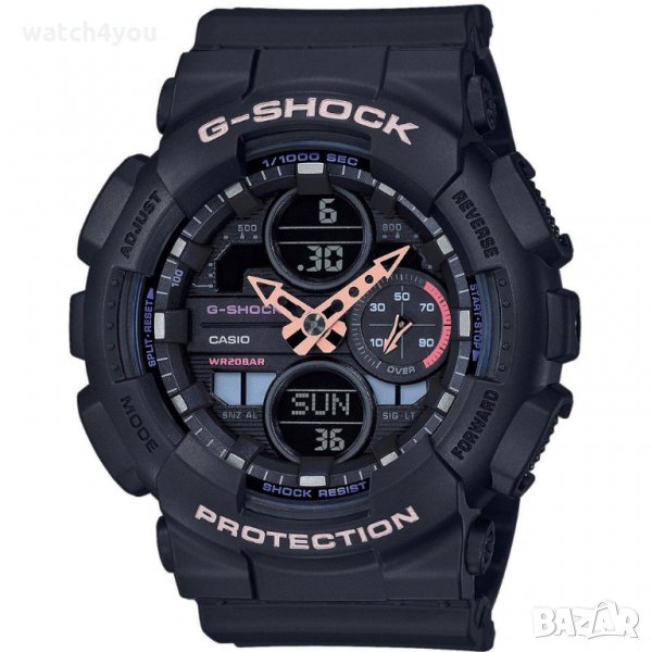 НОВ ДАМСКИ ЧАСОВНИК CASIO G-Shock GMA-S140-1AER КАСИО GMA-S140, снимка 1