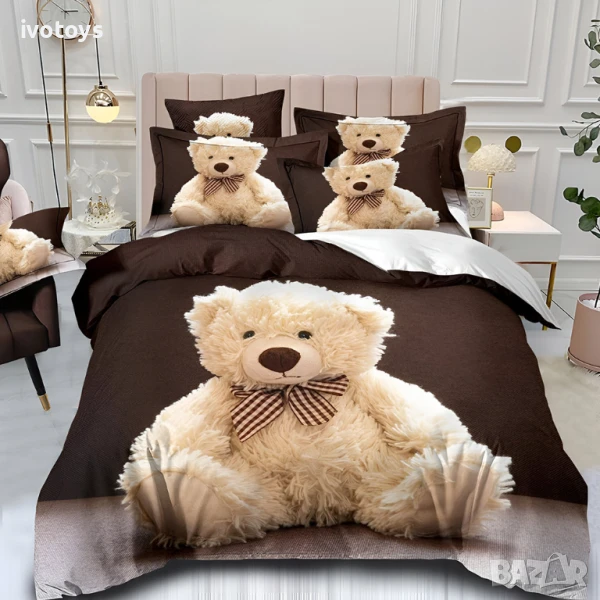 Двулицево спално бельо, 6 части (реално изображение) - Модел WS18075, снимка 1