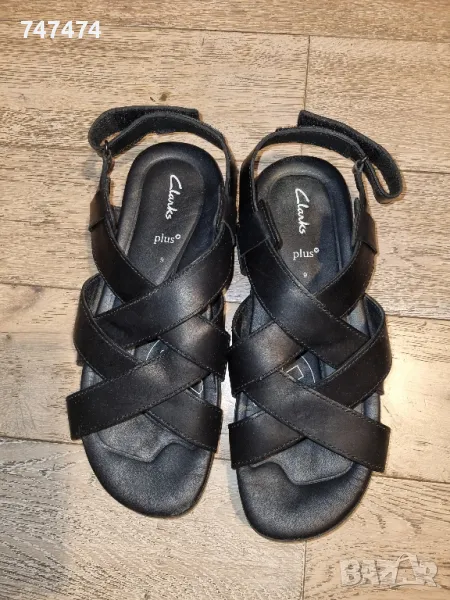 CLARKS, UK9, черни сандали, снимка 1