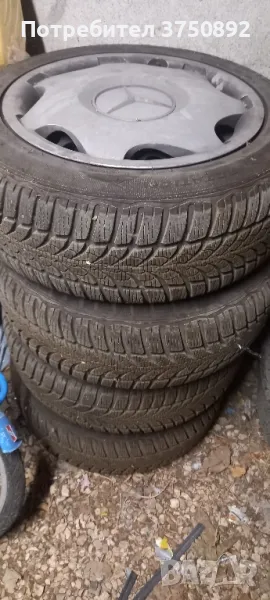 4 зимни гуми за Мерцедес с джанти и тазове. , снимка 1