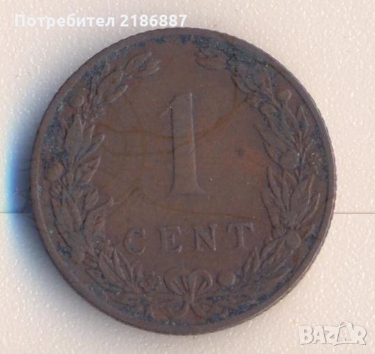 Нидерландия 1 цент 1906 година, снимка 1