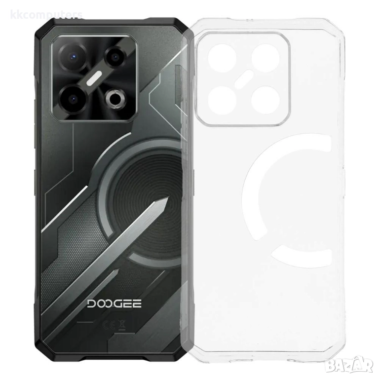 Калъф с протектор за Doogee Blade GT Pro / GT Play – мек TPU удароустойчив калъф, прозрачен или чере, снимка 1