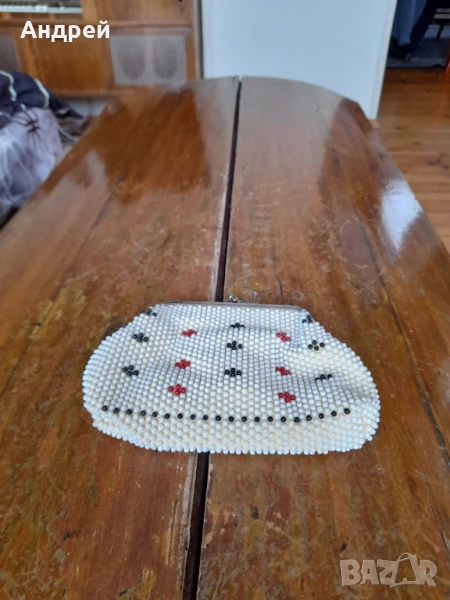 Старо мънистено портмоне #19, снимка 1