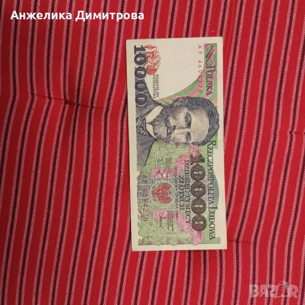 10 000 злоти  Полша -1988г , снимка 1