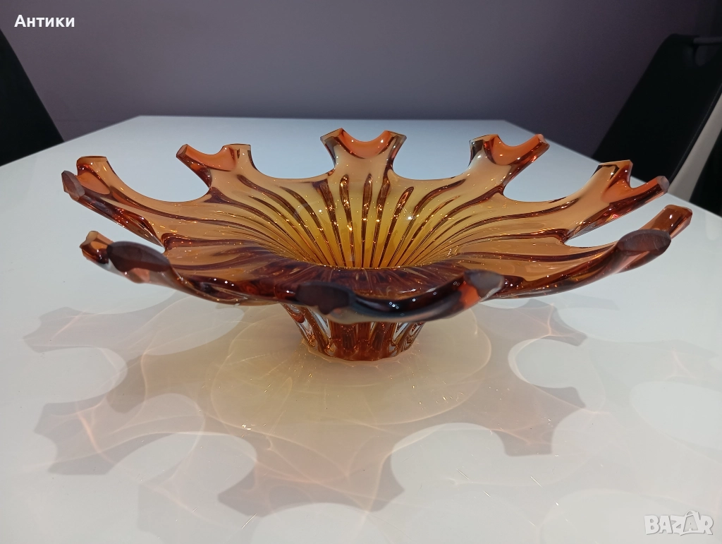 Кристална стара Купа Прекрасна  , снимка 1