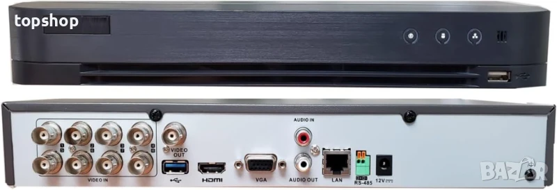 НОВ, ТЕСТВАН HIKVISION iDS-7208hqhi-m1/s 8-канален пентабриден DVR цифров рекордер, снимка 1