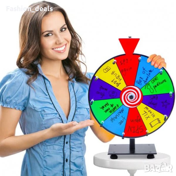 Нова въртяща се игра Рулетно колело със стойка, сухо изтриване, снимка 1