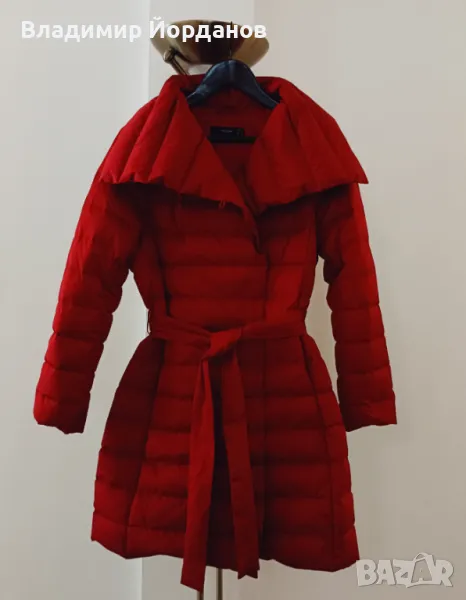 прекрасно елегантно пухено дълго яке HALLHUBER размер 40, снимка 1