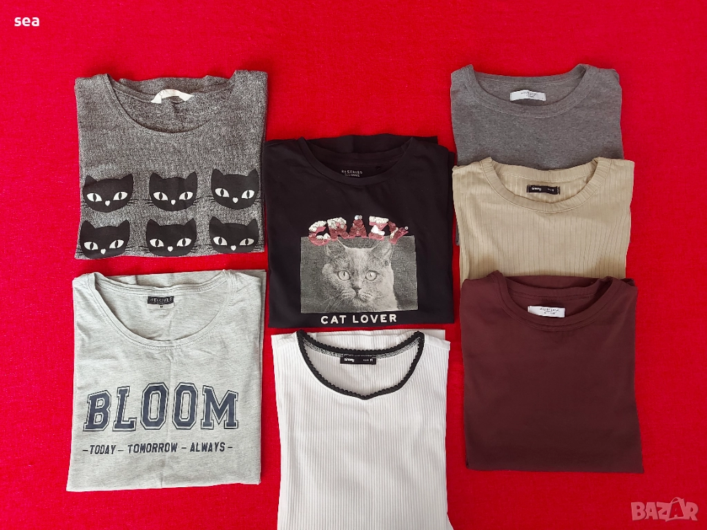 СЕТ тениски 7 бр. за 10 лв. H&M, Reserved, House, Sinsay, снимка 1