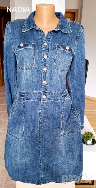 Рокля дънкова деним, снимка 1