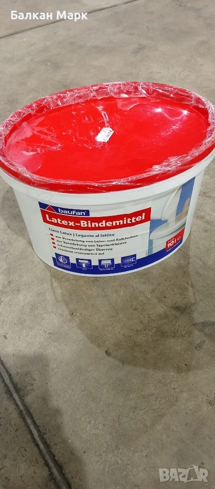 Baufan Latex Bindemittel – Латексен свързващ агент 10 л | Внос Германия, снимка 1