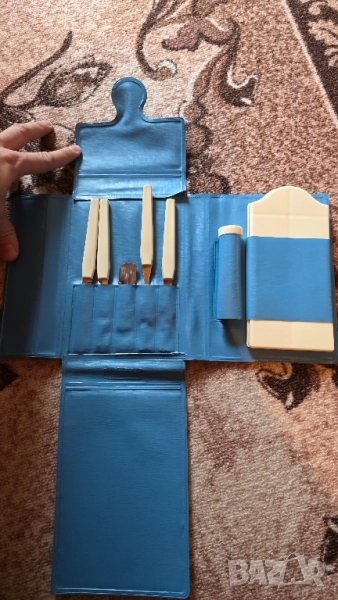 Пътен (пикников) приборен комплект СССР, ретро., снимка 1