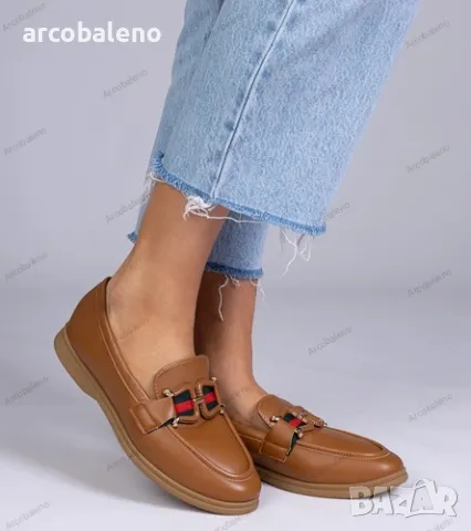 Дамски мокасини от еко кожа с декорация Kalenda, 2цвята , снимка 7 - Дамски ежедневни обувки - 49924607