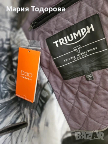 Ново мъжко мото яке Triumph размер 40/S, снимка 4 - Спортни дрехи, екипи - 51090674