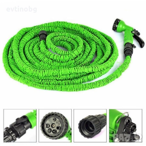 Градински маркуч X-HOSE Pro - разтегателен 15 метра, снимка 2 - Напояване - 53822950