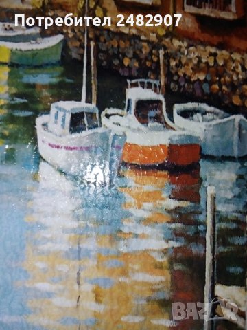 Картина "Морски пейзаж" , снимка 3 - Картини - 41791140