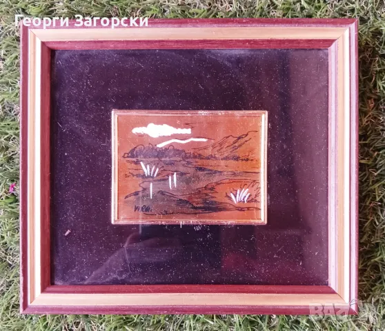 Картина рисувана върху сребърно  фолио, снимка 13 - Картини - 50305680