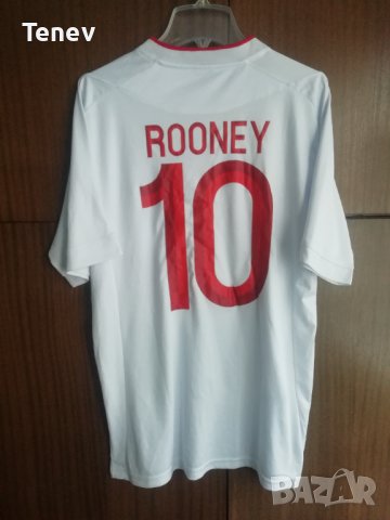 England Wayne Rooney Англия Рууни футболна тениска фланелка 