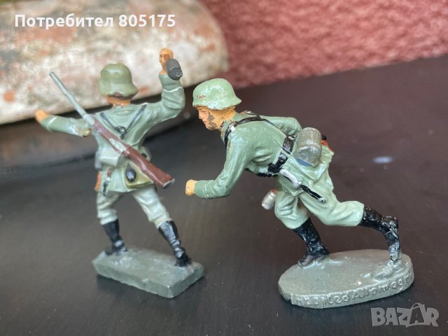 Стари фигурки войници от 30-те год на миналия век.Втора световна германци Elastolin Lineol, снимка 4 - Колекции - 41564304