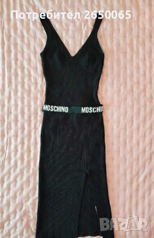 Рокля MOSCHINO плетиво-рипс! Размер S/M