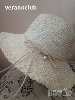 Лятна капела с Малка периферия Перла, снимка 3 - Шапки - 41701837