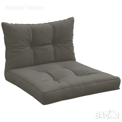 Комплект от 2 градински възглавници за седалки Outsunny, устойчиви на атмосферни влияния, с копчета