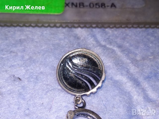 СТИЛНО АРТ ОРНАМЕНТИРАНА АНГЛИЙСКА ОБЕЦА СРЕБРО 925 БИЖУТЕРСКА РЪЧНА ИЗРАБОТКА 38246, снимка 7 - Обеци - 40940790