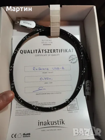 Inakustik Reference USB 2.0 (A to B), 75см, снимка 3 - Кабели и адаптери - 55962856