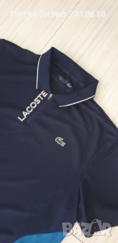 Lacoste Sport Pique  3/4 Zip Mens Size 6 - XL НОВО! ОРИГИНАЛ! Мъжка Тениска!
