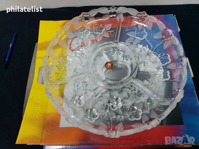 Стъклена купа за закуска Walther Glas с 3 отделения, снимка 2 - Декорация за дома - 40309059